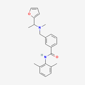 N-(2,6-dimethylphenyl)-3-{[[1-(2-furyl)ethyl](methyl)amino]methyl}benzamide