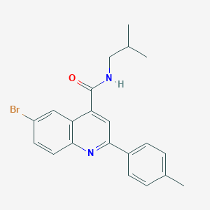 6-bromo-2-(4-methylphenyl)-N-(2-methylpropyl)quinoline-4-carboxamide