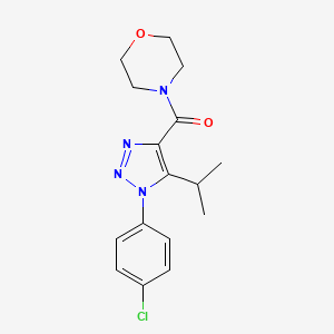 molecular formula C16H19ClN4O2 B4447147 4-{[1-(4-chlorophenyl)-5-isopropyl-1H-1,2,3-triazol-4-yl]carbonyl}morpholine 