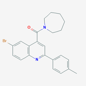 1-Azepanyl[6-bromo-2-(4-methylphenyl)-4-quinolyl]methanone