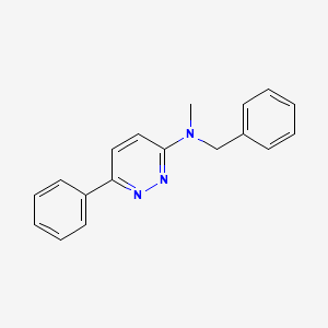 molecular formula C18H17N3 B4447174 N-benzyl-N-methyl-6-phenyl-3-pyridazinamine 