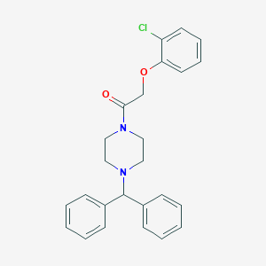 molecular formula C25H25ClN2O2 B444721 1-Benzhydryl-4-[(2-chlorophenoxy)acetyl]piperazine CAS No. 429625-70-7