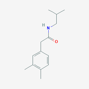 molecular formula C14H21NO B4447210 2-(3,4-dimethylphenyl)-N-isobutylacetamide 