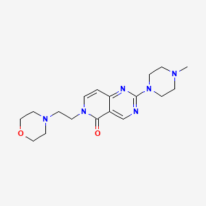 molecular formula C18H26N6O2 B4447214 2-(4-methyl-1-piperazinyl)-6-[2-(4-morpholinyl)ethyl]pyrido[4,3-d]pyrimidin-5(6H)-one 
