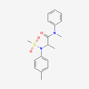 molecular formula C18H22N2O3S B4447312 N~1~-methyl-N~2~-(4-methylphenyl)-N~2~-(methylsulfonyl)-N~1~-phenylalaninamide 