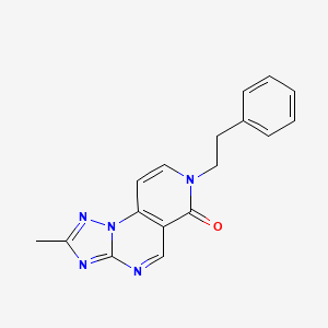 molecular formula C17H15N5O B4447326 2-methyl-7-(2-phenylethyl)pyrido[3,4-e][1,2,4]triazolo[1,5-a]pyrimidin-6(7H)-one 