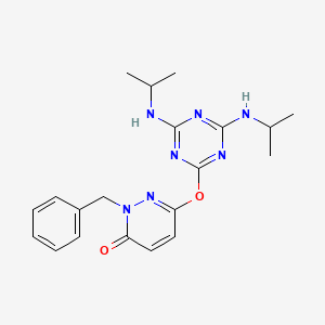 2-benzyl-6-{[4,6-bis(isopropylamino)-1,3,5-triazin-2-yl]oxy}-3(2H)-pyridazinone