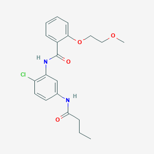 N-[5-(butyrylamino)-2-chlorophenyl]-2-(2-methoxyethoxy)benzamide