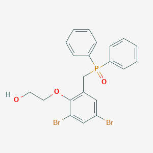 2-[2,4-Dibromo-6-(diphenylphosphorylmethyl)phenoxy]ethanol