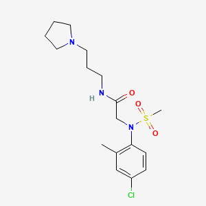 N~2~-(4-chloro-2-methylphenyl)-N~2~-(methylsulfonyl)-N~1~-[3-(1-pyrrolidinyl)propyl]glycinamide