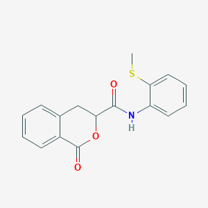 N-[2-(methylsulfanyl)phenyl]-1-oxo-3,4-dihydro-1H-isochromene-3-carboxamide