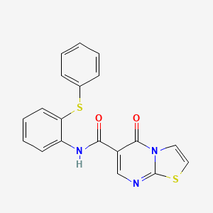 5-oxo-N-[2-(phenylthio)phenyl]-5H-[1,3]thiazolo[3,2-a]pyrimidine-6-carboxamide