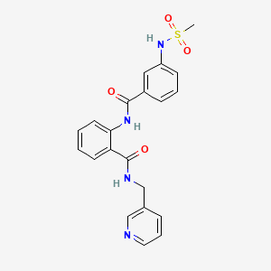 2-({3-[(methylsulfonyl)amino]benzoyl}amino)-N-(3-pyridinylmethyl)benzamide