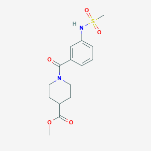 methyl 1-{3-[(methylsulfonyl)amino]benzoyl}-4-piperidinecarboxylate