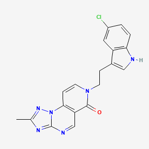 molecular formula C19H15ClN6O B4447540 7-[2-(5-chloro-1H-indol-3-yl)ethyl]-2-methylpyrido[3,4-e][1,2,4]triazolo[1,5-a]pyrimidin-6(7H)-one 