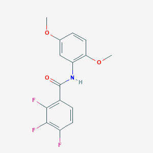 molecular formula C15H12F3NO3 B4447552 Benzamide, N-(2,5-dimethoxyphenyl)-2,3,4-trifluoro- 