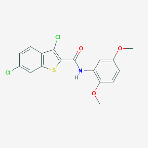 molecular formula C17H13Cl2NO3S B444756 3,6-dichloro-N-(2,5-dimethoxyphenyl)-1-benzothiophene-2-carboxamide 