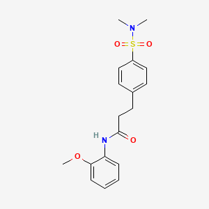 3-[4-(dimethylsulfamoyl)phenyl]-N-(2-methoxyphenyl)propanamide