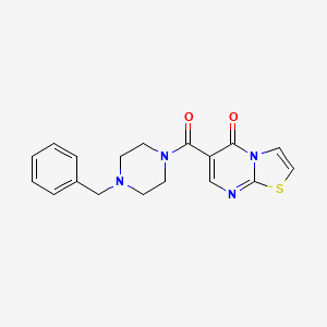 6-[(4-benzyl-1-piperazinyl)carbonyl]-5H-[1,3]thiazolo[3,2-a]pyrimidin-5-one