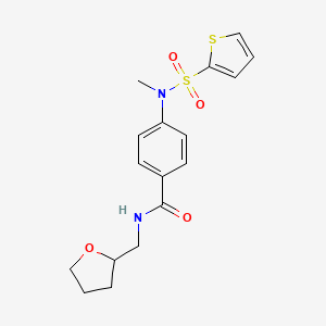 4-[methyl(2-thienylsulfonyl)amino]-N-(tetrahydro-2-furanylmethyl)benzamide