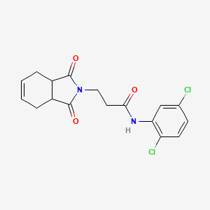 N-(2,5-dichlorophenyl)-3-(1,3-dioxo-3a,4,7,7a-tetrahydroisoindol-2-yl)propanamide