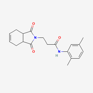 N-(2,5-dimethylphenyl)-3-(1,3-dioxo-3a,4,7,7a-tetrahydroisoindol-2-yl)propanamide