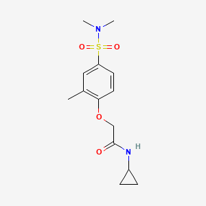 N-cyclopropyl-2-[4-(dimethylsulfamoyl)-2-methylphenoxy]acetamide