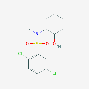 2,5-dichloro-N-(2-hydroxycyclohexyl)-N-methylbenzenesulfonamide