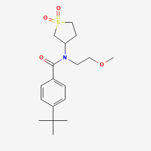 4-tert-butyl-N-(1,1-dioxothiolan-3-yl)-N-(2-methoxyethyl)benzamide