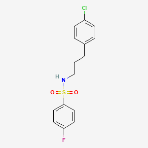 N-[3-(4-chlorophenyl)propyl]-4-fluorobenzenesulfonamide