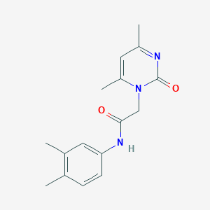 2-(4,6-dimethyl-2-oxo-1(2H)-pyrimidinyl)-N-(3,4-dimethylphenyl)acetamide