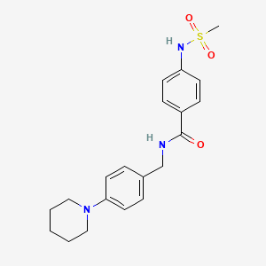 4-[(methylsulfonyl)amino]-N-[4-(1-piperidinyl)benzyl]benzamide