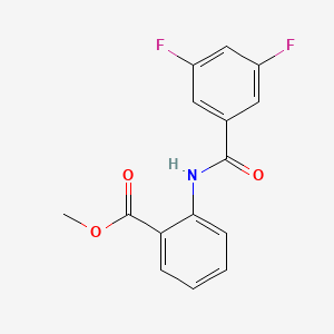 molecular formula C15H11F2NO3 B4447743 methyl 2-[(3,5-difluorobenzoyl)amino]benzoate 