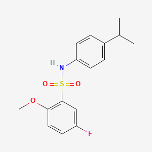 5-fluoro-N-(4-isopropylphenyl)-2-methoxybenzenesulfonamide