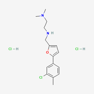 molecular formula C16H23Cl3N2O B4447857 N-[[5-(3-chloro-4-methylphenyl)furan-2-yl]methyl]-N',N'-dimethylethane-1,2-diamine;dihydrochloride 