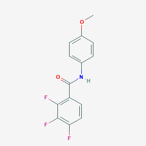 molecular formula C14H10F3NO2 B4447877 Benzamide, N-(4-methoxyphenyl)-2,3,4-trifluoro- 