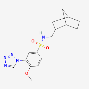 N-(bicyclo[2.2.1]hept-2-ylmethyl)-4-methoxy-3-(1H-tetrazol-1-yl)benzenesulfonamide