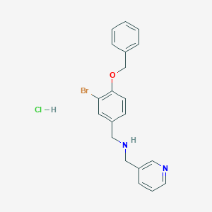 molecular formula C20H20BrClN2O B4447913 [4-(benzyloxy)-3-bromobenzyl](pyridin-3-ylmethyl)amine hydrochloride 