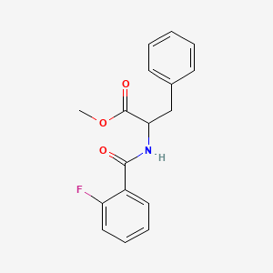 molecular formula C17H16FNO3 B4448015 l-Phenylalanine, N-(2-fluorobenzoyl)-, methyl ester 