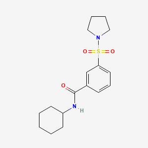 N-CYCLOHEXYL-3-(PYRROLIDINE-1-SULFONYL)BENZAMIDE