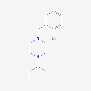 molecular formula C15H23BrN2 B444803 1-(2-Bromobenzyl)-4-(butan-2-yl)piperazine 