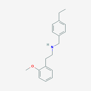 molecular formula C18H23NO B444804 N-[(4-ethylphenyl)methyl]-2-(2-methoxyphenyl)ethanamine CAS No. 5944-87-6
