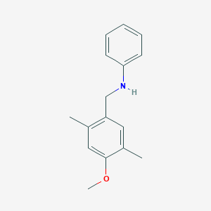 molecular formula C16H19NO B444807 N-(4-methoxy-2,5-dimethylbenzyl)aniline 