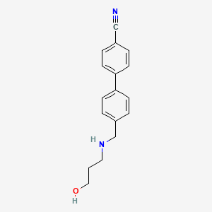 4-[4-[(3-Hydroxypropylamino)methyl]phenyl]benzonitrile