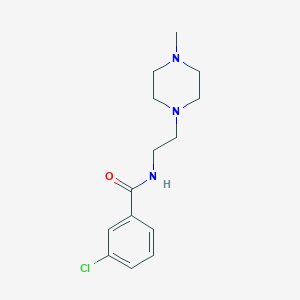 3-chloro-N-[2-(4-methylpiperazin-1-yl)ethyl]benzamide