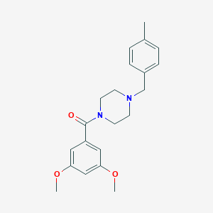 molecular formula C21H26N2O3 B444809 (3,5-Dimethoxy-phenyl)-[4-(4-methyl-benzyl)-piperazin-1-yl]-methanone 