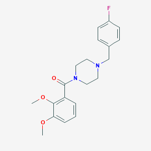 molecular formula C20H23FN2O3 B444810 1-(2,3-Dimethoxybenzoyl)-4-(4-fluorobenzyl)piperazine 