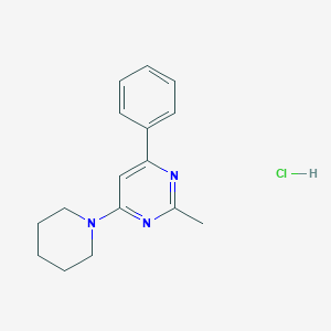 2-methyl-4-phenyl-6-(1-piperidinyl)pyrimidine hydrochloride