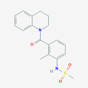 N-[3-(3,4-dihydro-1(2H)-quinolinylcarbonyl)-2-methylphenyl]methanesulfonamide