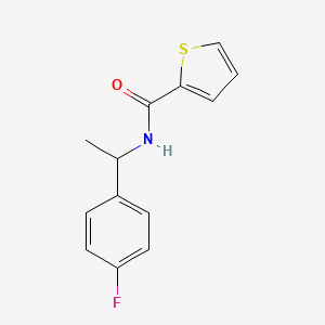 N-[1-(4-fluorophenyl)ethyl]thiophene-2-carboxamide